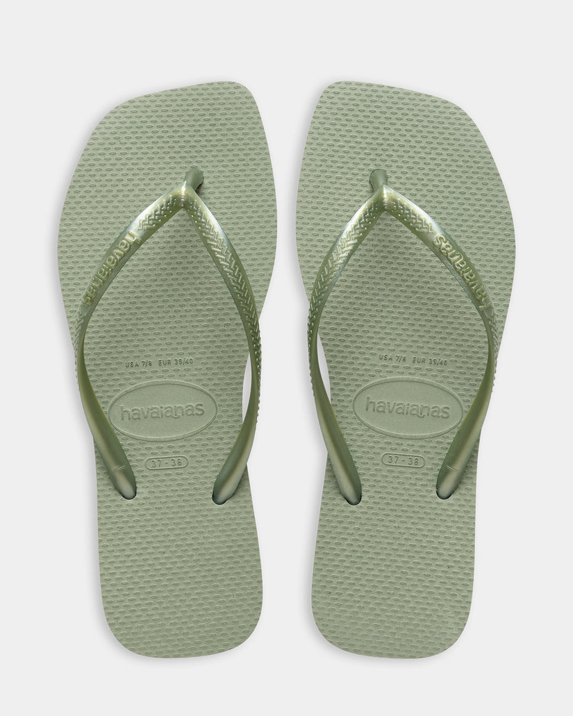 Womens Slim Square Thongs