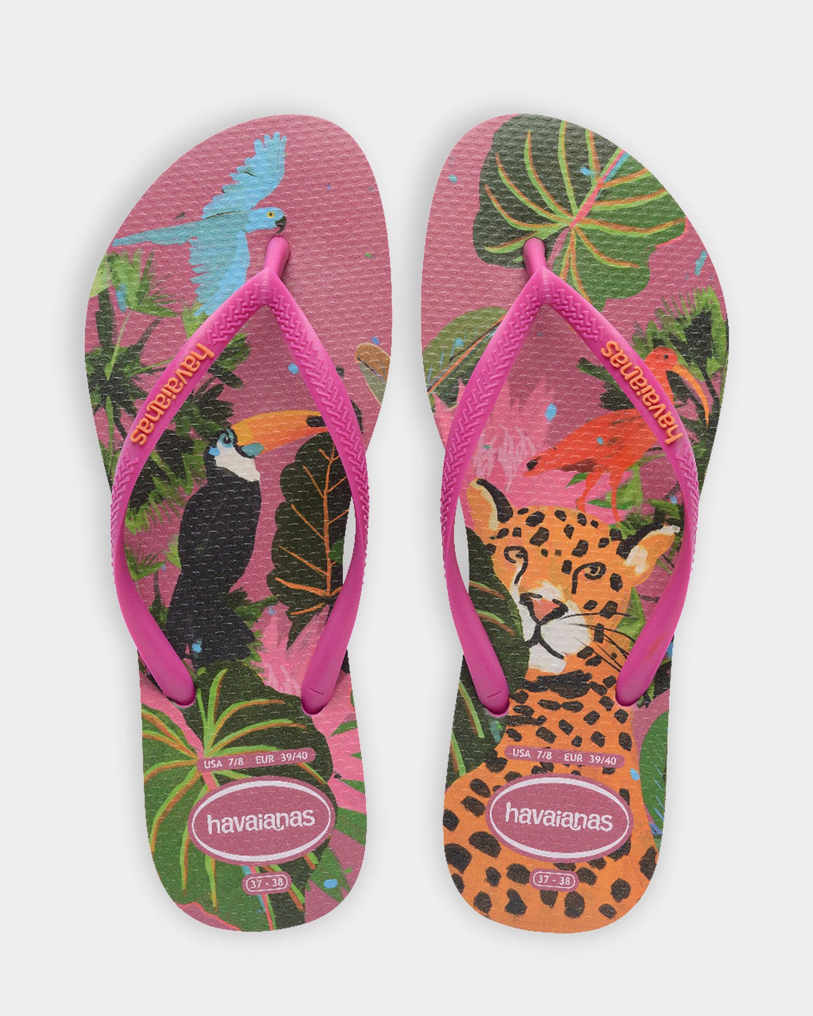 Womens Slim Summer Bliss Rose Thongs