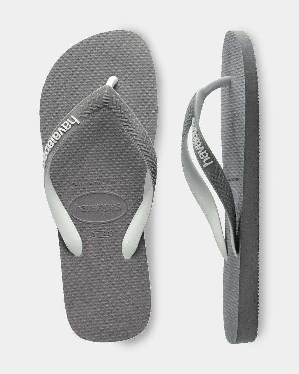 Mens Top Mix Steel Grey Thongs