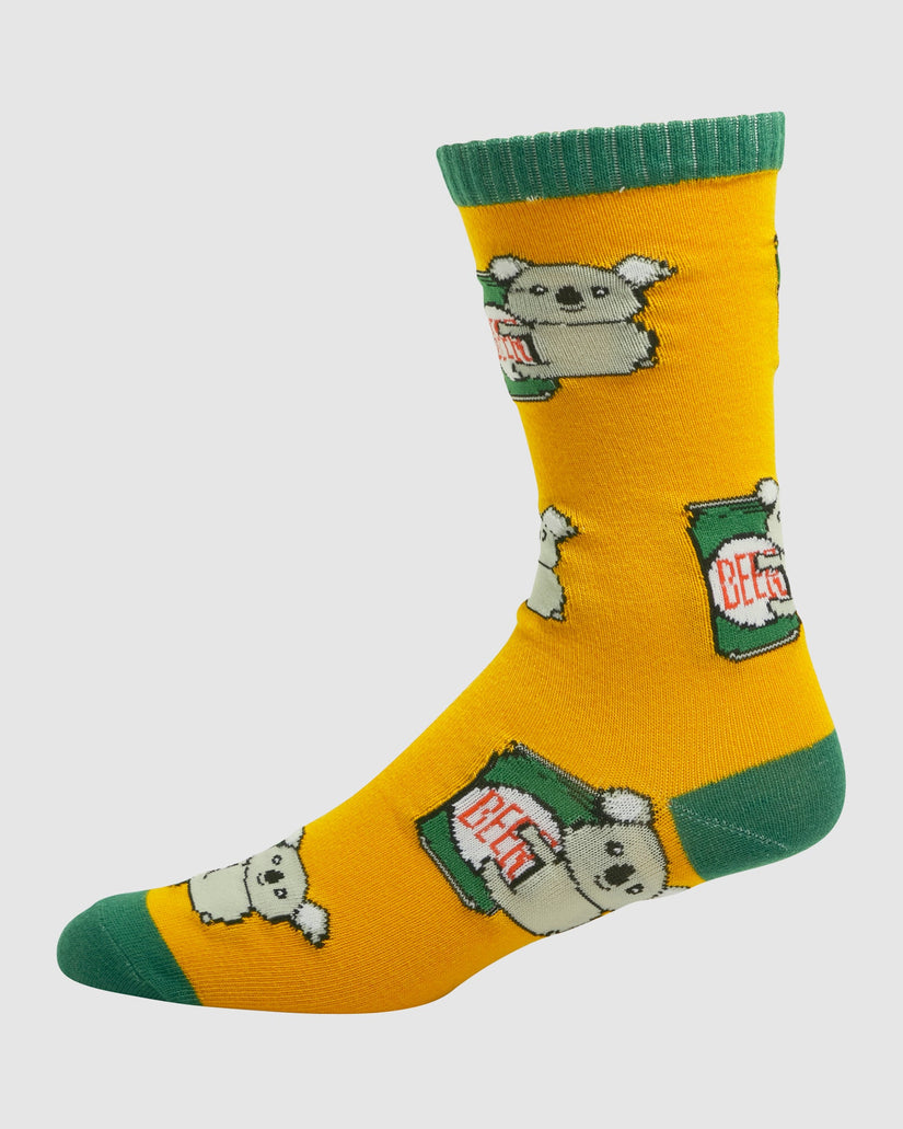 Mens M Crew Koala Crew Socks