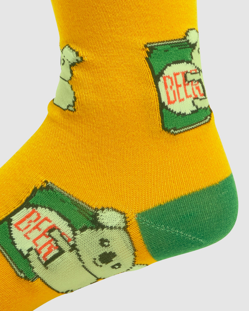 Mens M Crew Koala Crew Socks