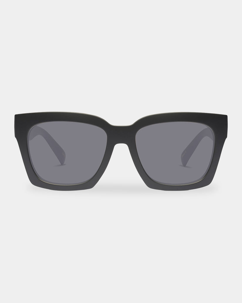 Lima Matt Black Square Sunglasses