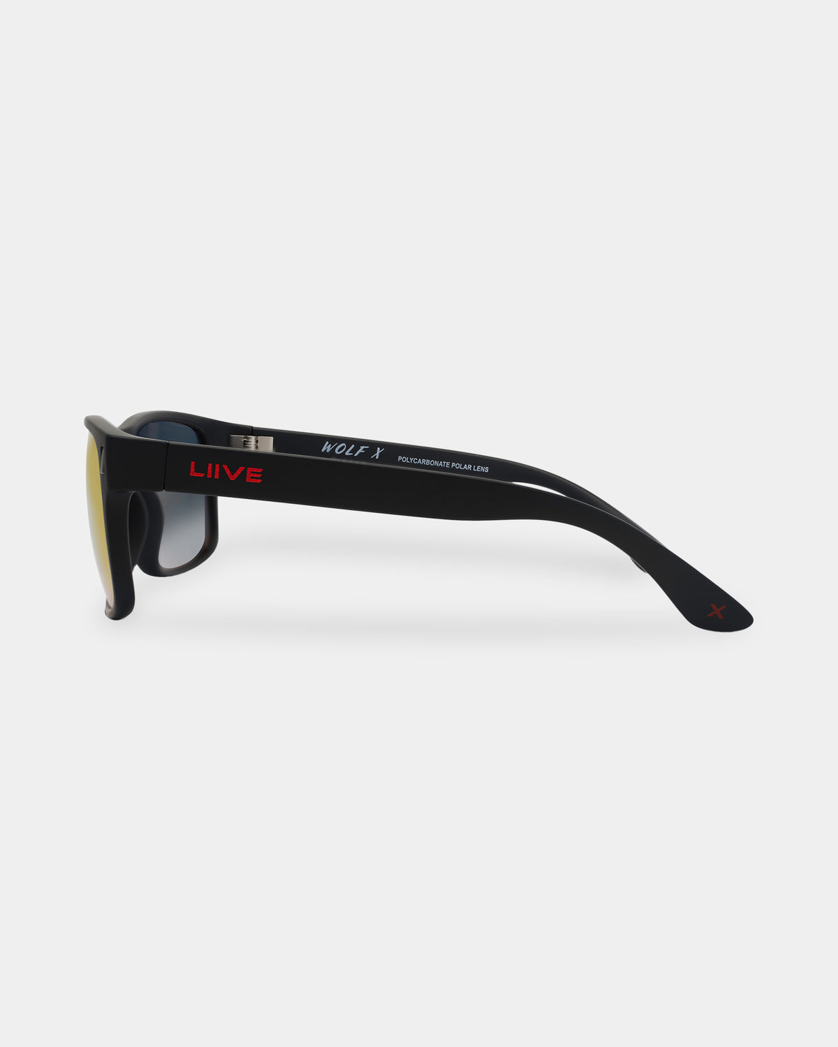 Wolf Matt Xtal Black Polarised Sunglasses