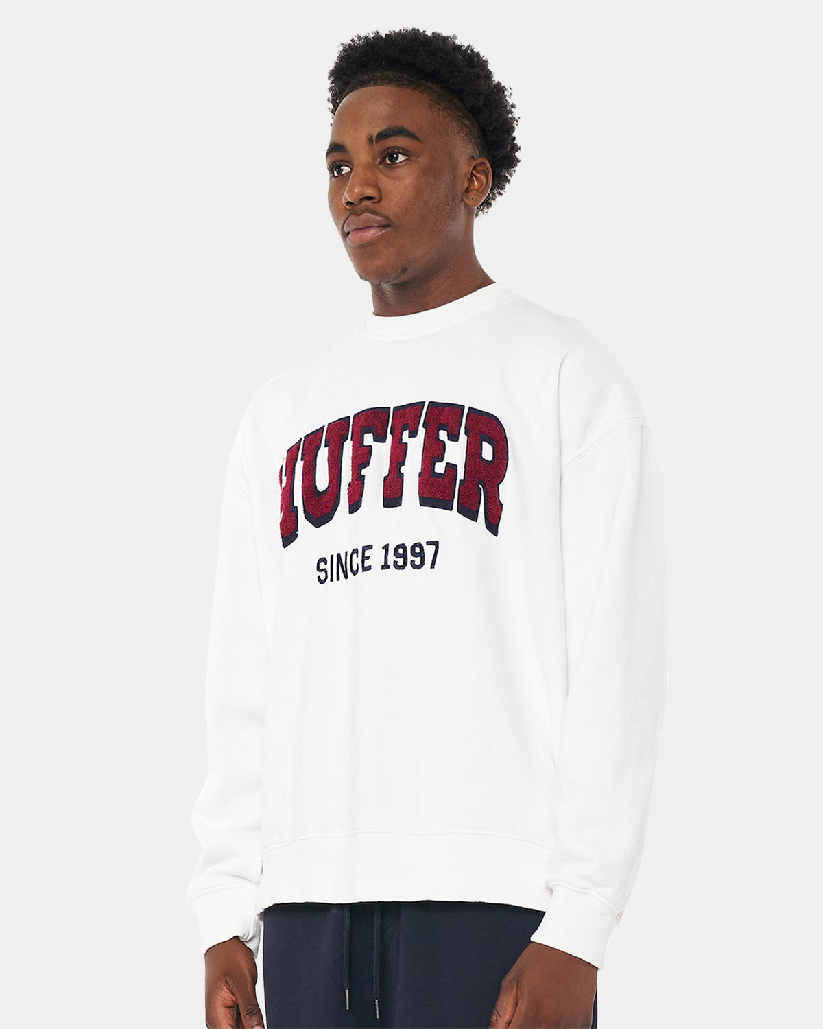 MENS BLOCK RALLY CREW NECK