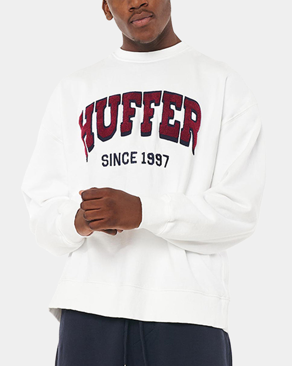 MENS BLOCK RALLY CREW NECK
