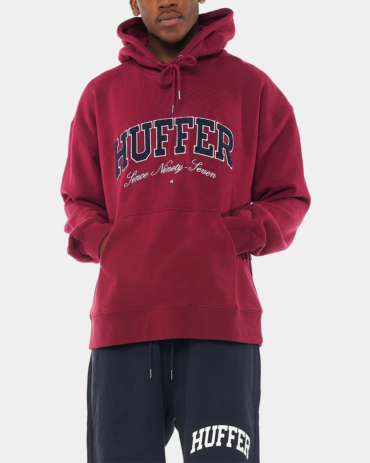 MENS BLOCK RINGS PULLOVER HOODIE
