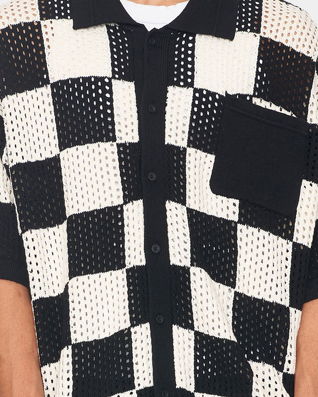 MENS GAUGE KNIT SHIRT