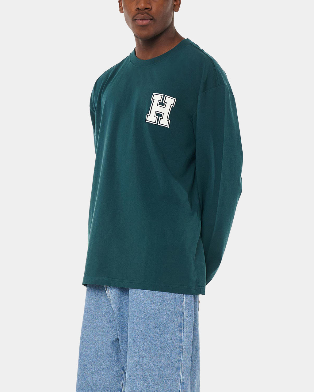 MENS LONG SLEEVE BLOCK T-SHIRT