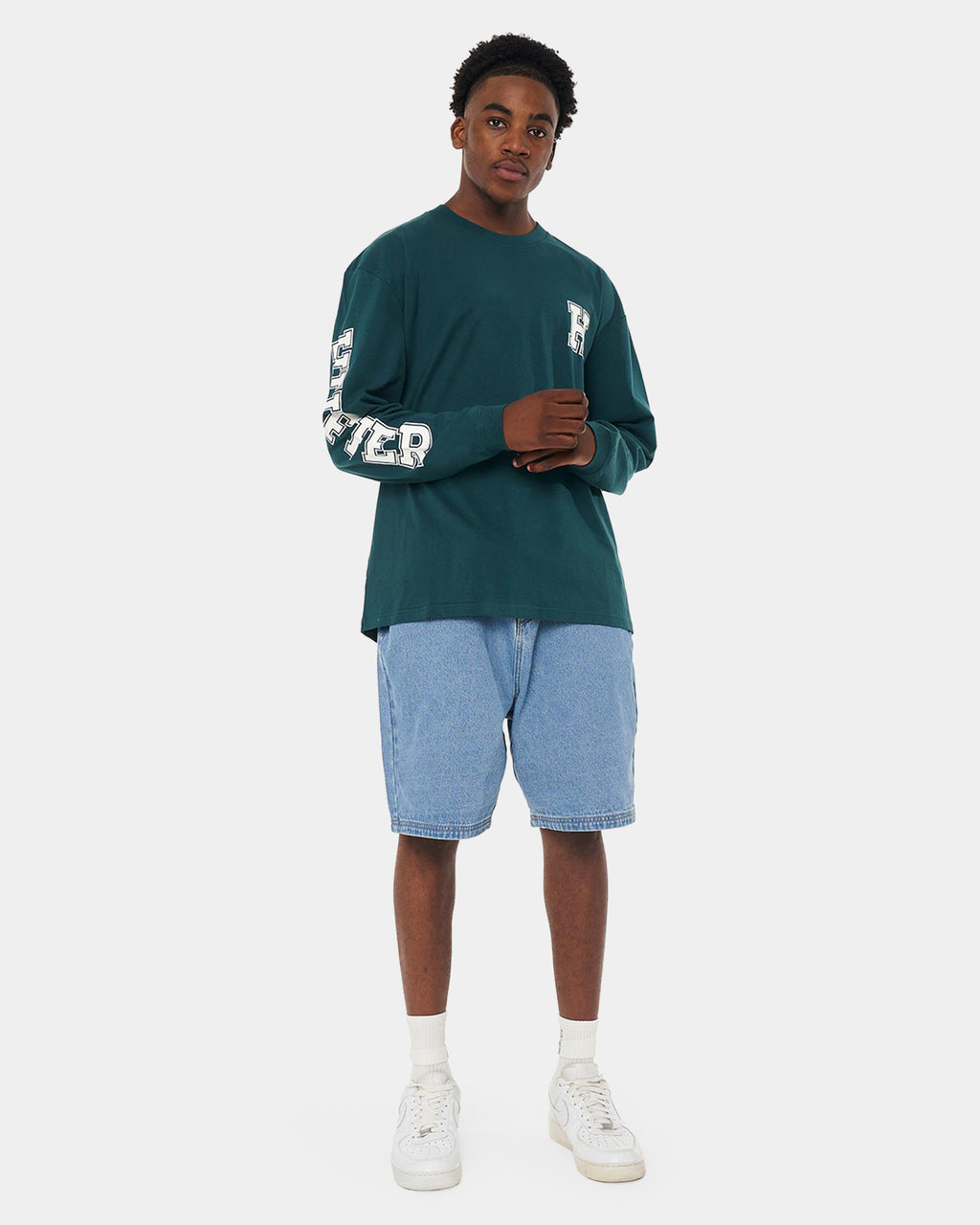 MENS LONG SLEEVE BLOCK T-SHIRT