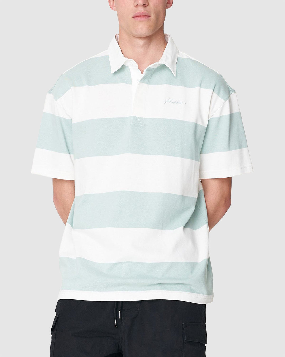 MENS OPTIMIST SHORT SLEEVE GRAND RUGBY SHIRT