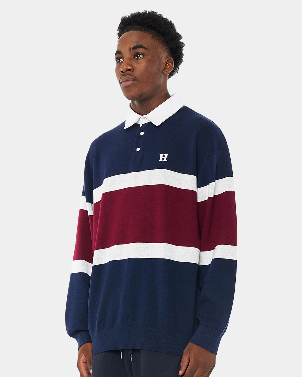 MENS 3 BALLER GRAND RUGBY POLO SHIRT
