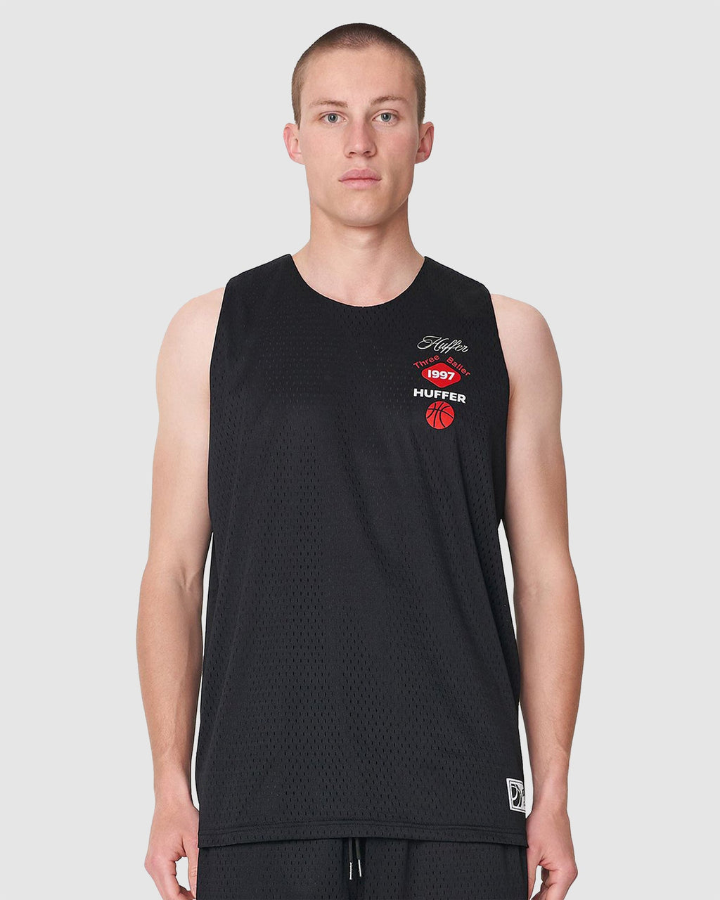 MENS 3 BALLER DOUBLE TANK TOP