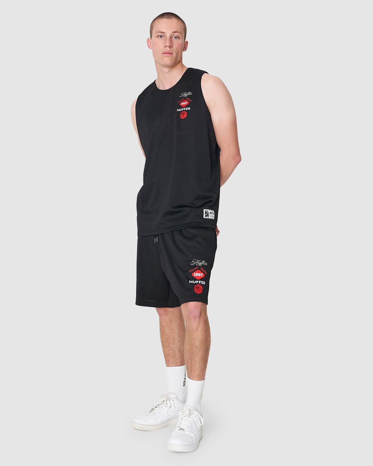 MENS 3 BALLER DOUBLE TANK TOP