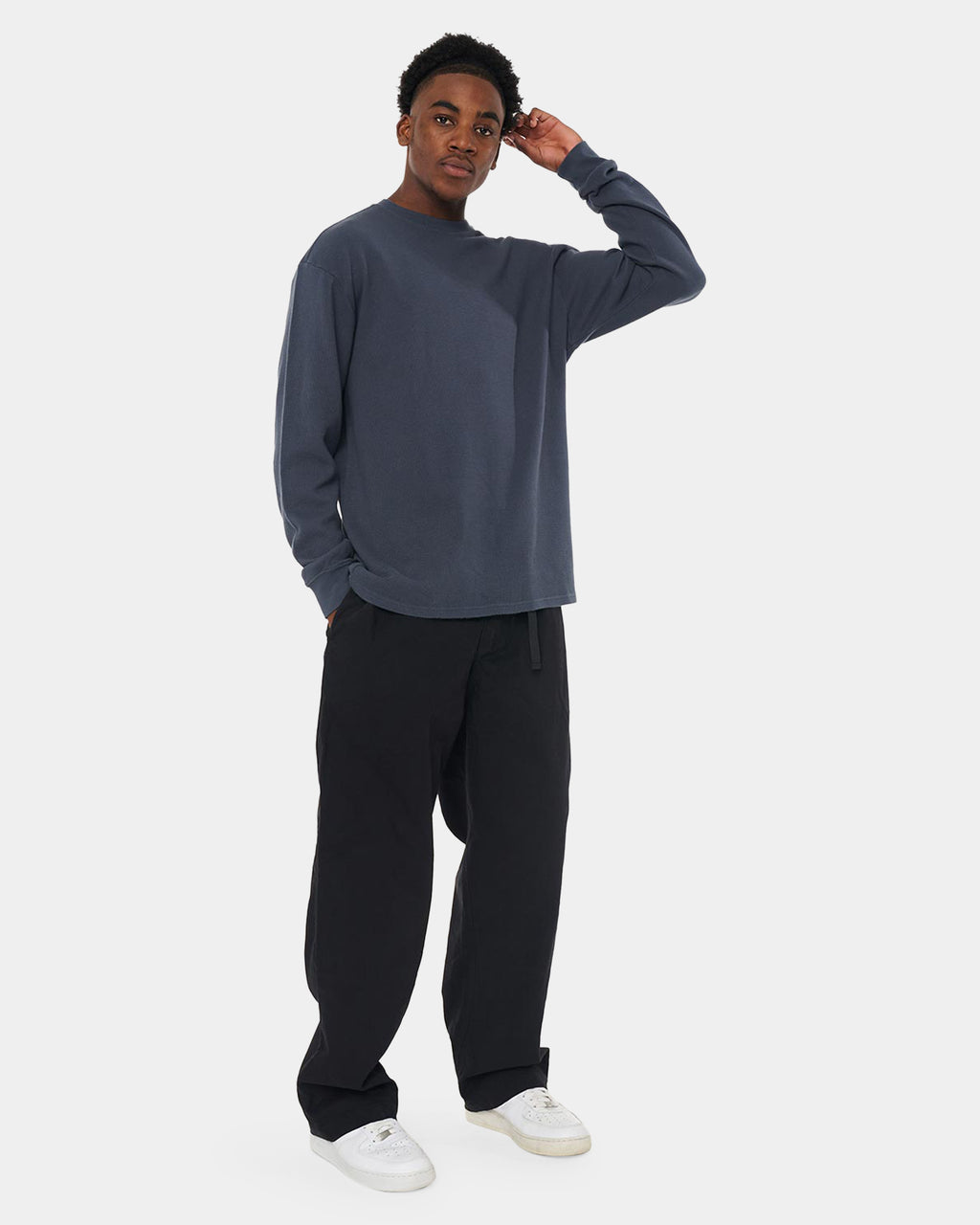 MENS WAFFLE SUP LONG SLEEVE T-SHIRT
