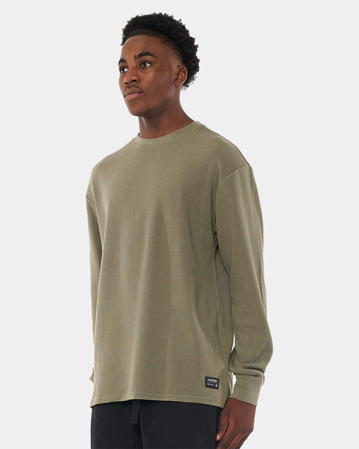 MENS WAFFLE SUP LONG SLEEVE T-SHIRT