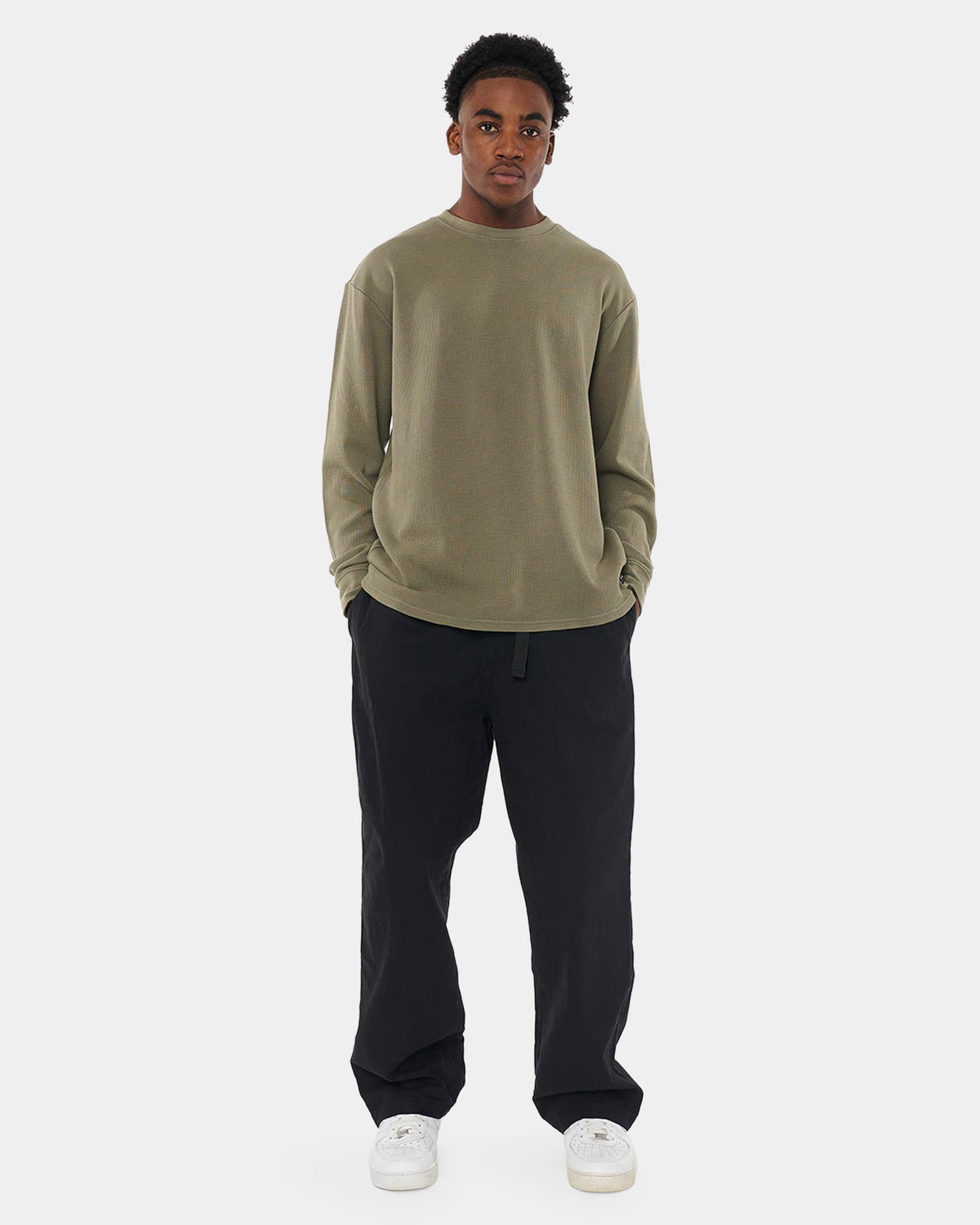 MENS WAFFLE SUP LONG SLEEVE T-SHIRT