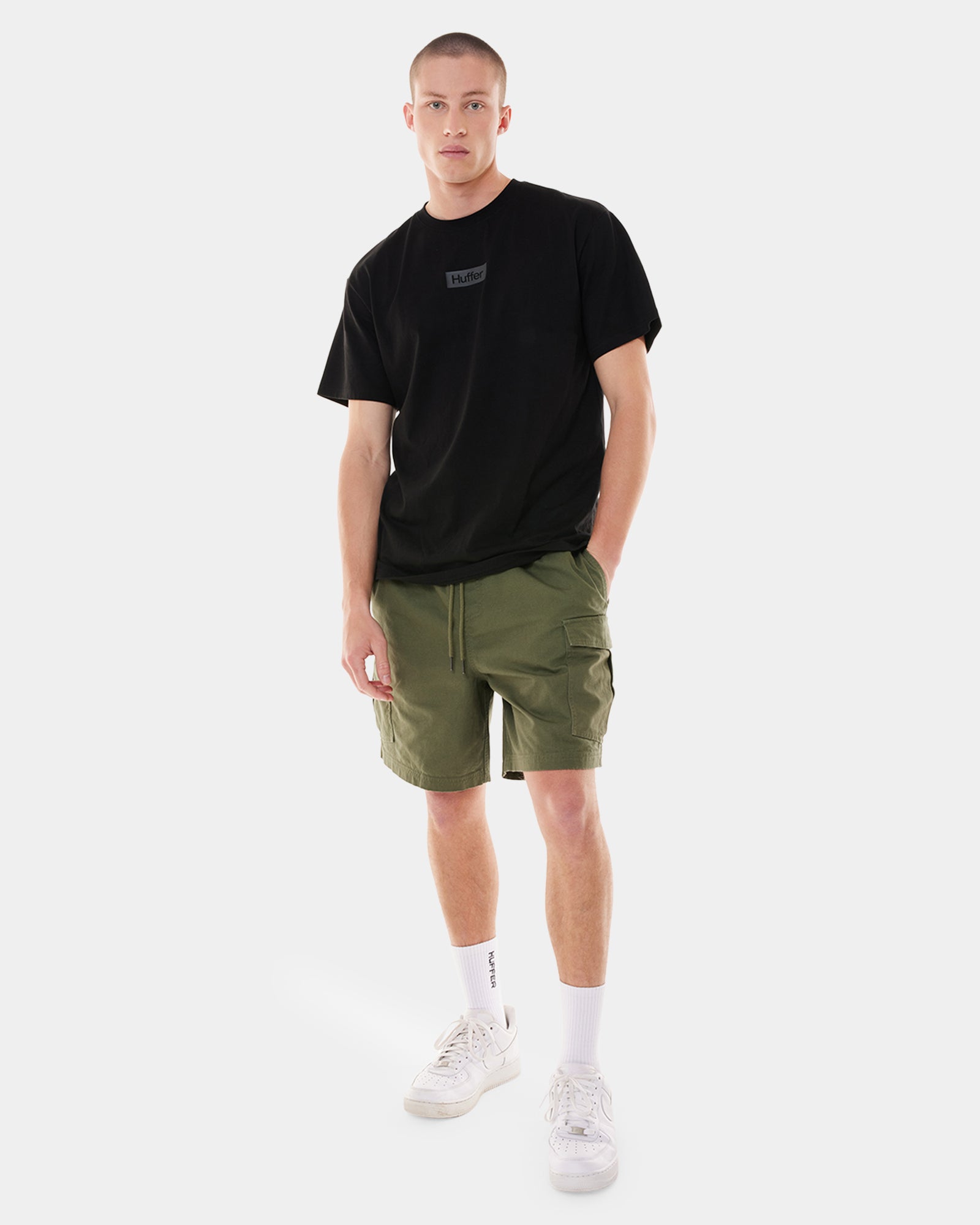 MENS FADED CARGO SHORTS