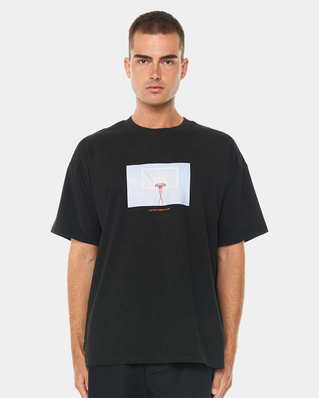 MENS HOOPED BLOCK T-SHIRT
