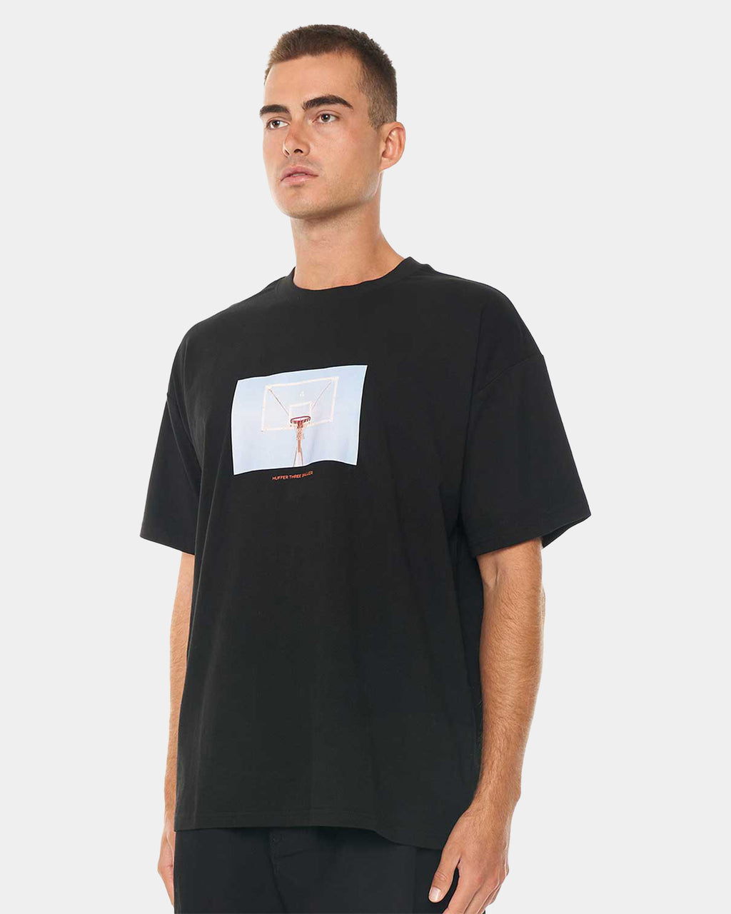 MENS HOOPED BLOCK T-SHIRT