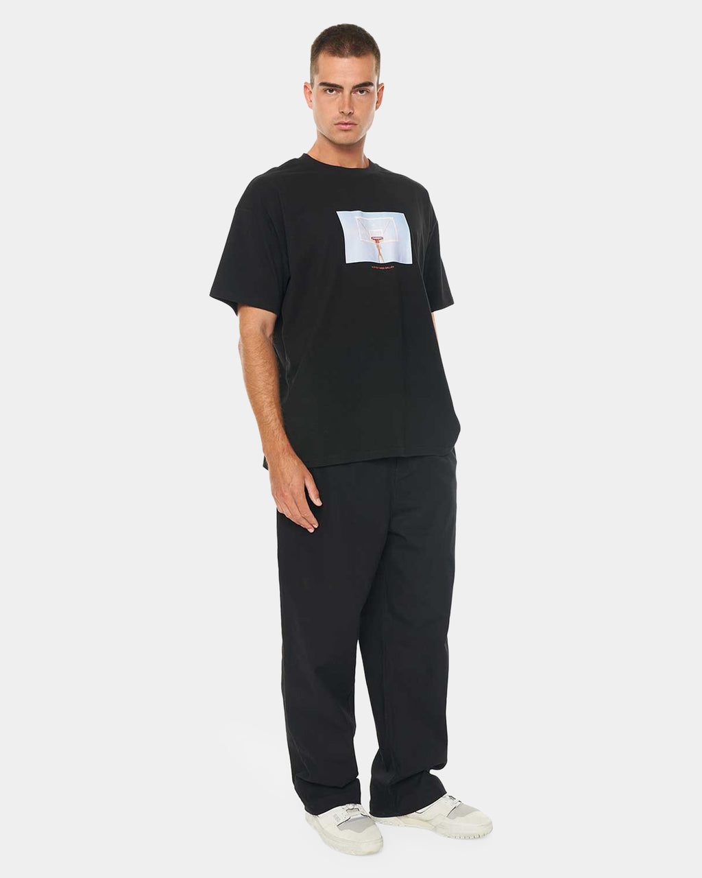 MENS HOOPED BLOCK T-SHIRT