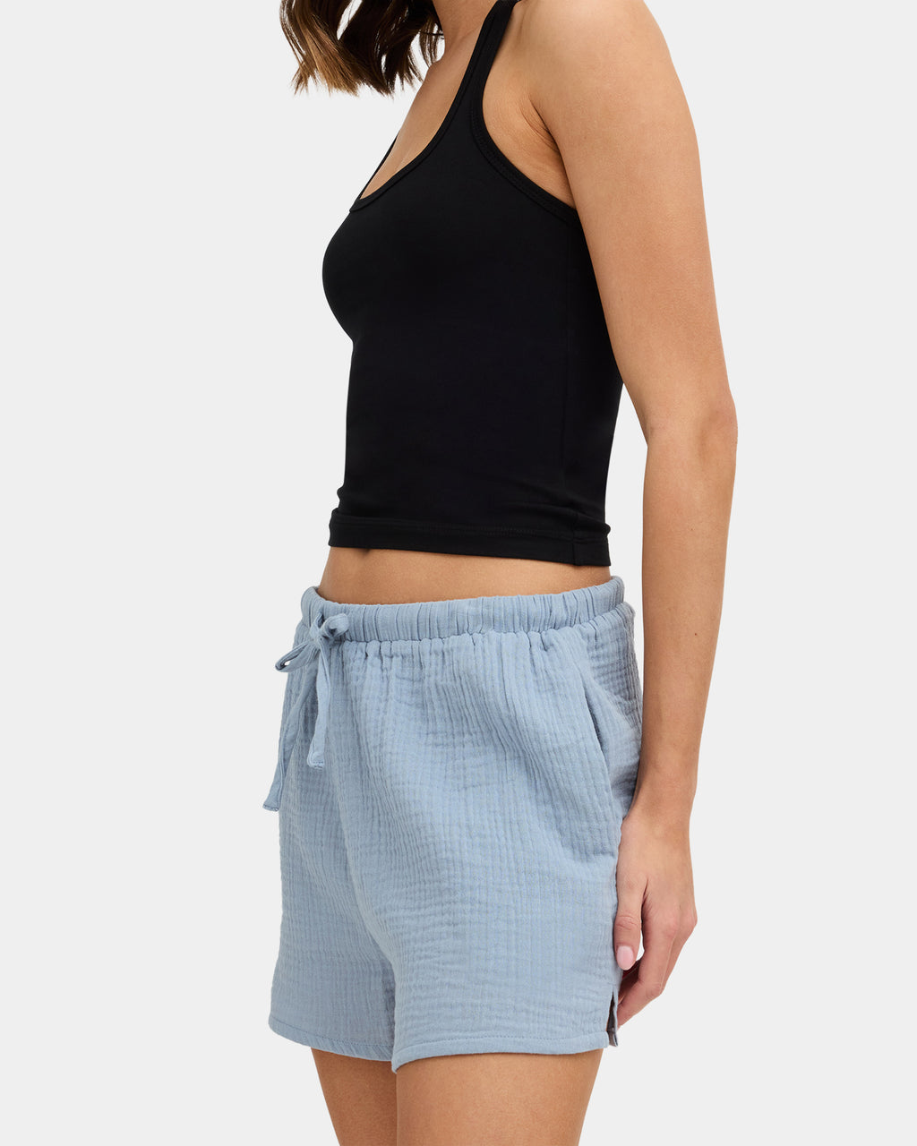 Womens Paloma Elastic Waist Shorts