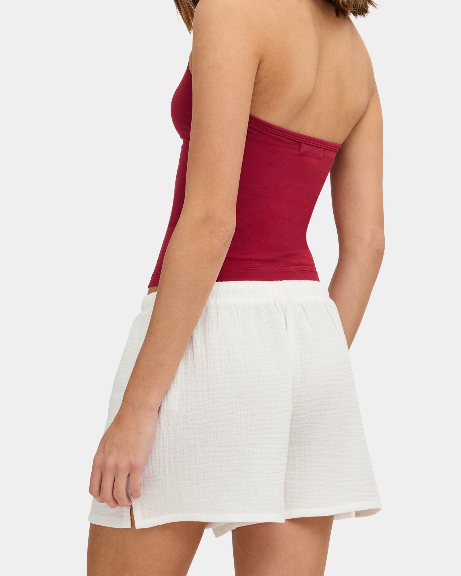 Womens Paloma Elastic Waist Shorts