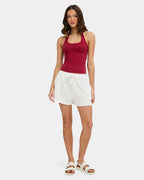 Womens Paloma Elastic Waist Shorts