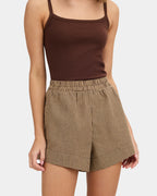 Womens Chito Elastic Waist Shorts