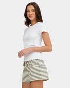 Womens Achromatic Rib T-Shirt