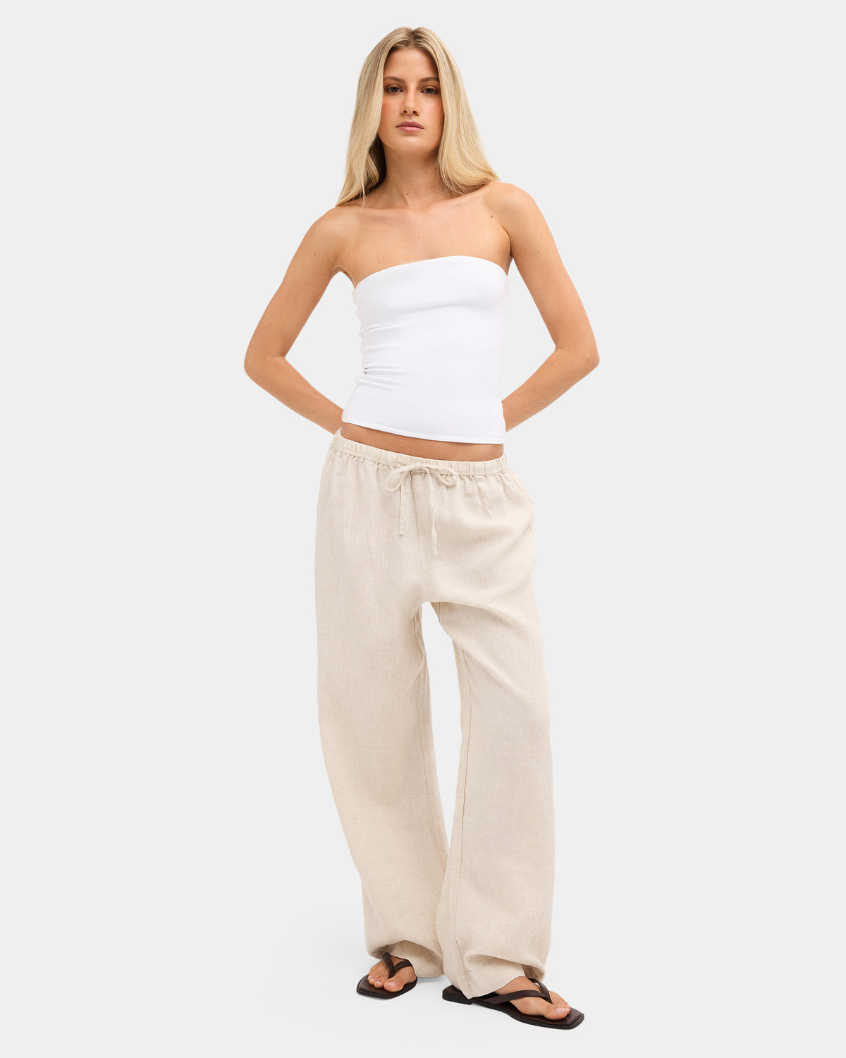 Womens Lynxley Linen Pants
