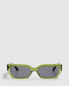 Kat Clear Square Sunglasses