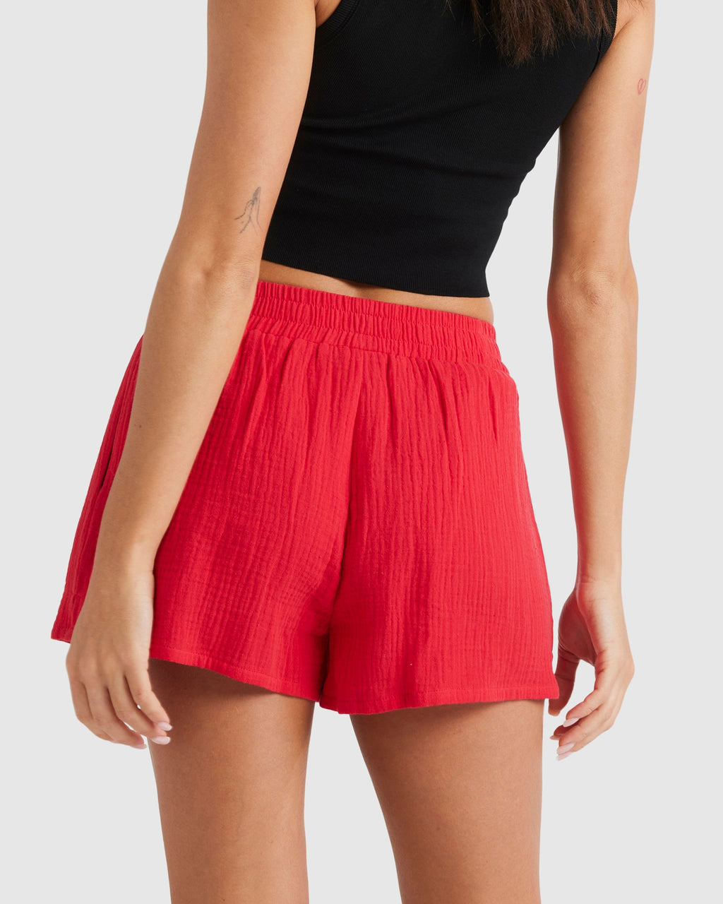 Womens Palmy Elastic Waist Shorts