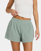 Womens Palmy Elastic Waist Shorts