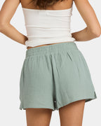 Womens Palmy Elastic Waist Shorts