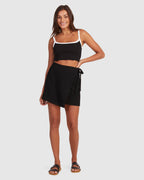 Womens Tied Up Mini Skirt