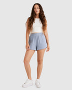 Womens Tropic Elastic Waist Shorts