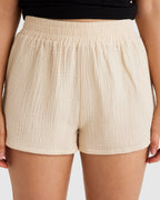 Womens Palmy Elastic Waist Shorts