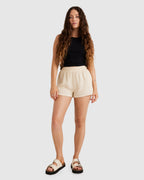 Womens Palmy Elastic Waist Shorts