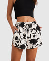 WOMENS DRIFTING PRINT SHORT S