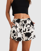 WOMENS DRIFTING PRINT SHORT S