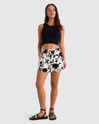 WOMENS DRIFTING PRINT SHORT S