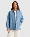 WOMENS TWILL SCHACKET
