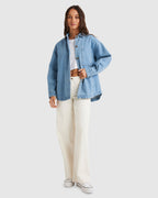 WOMENS TWILL SCHACKET