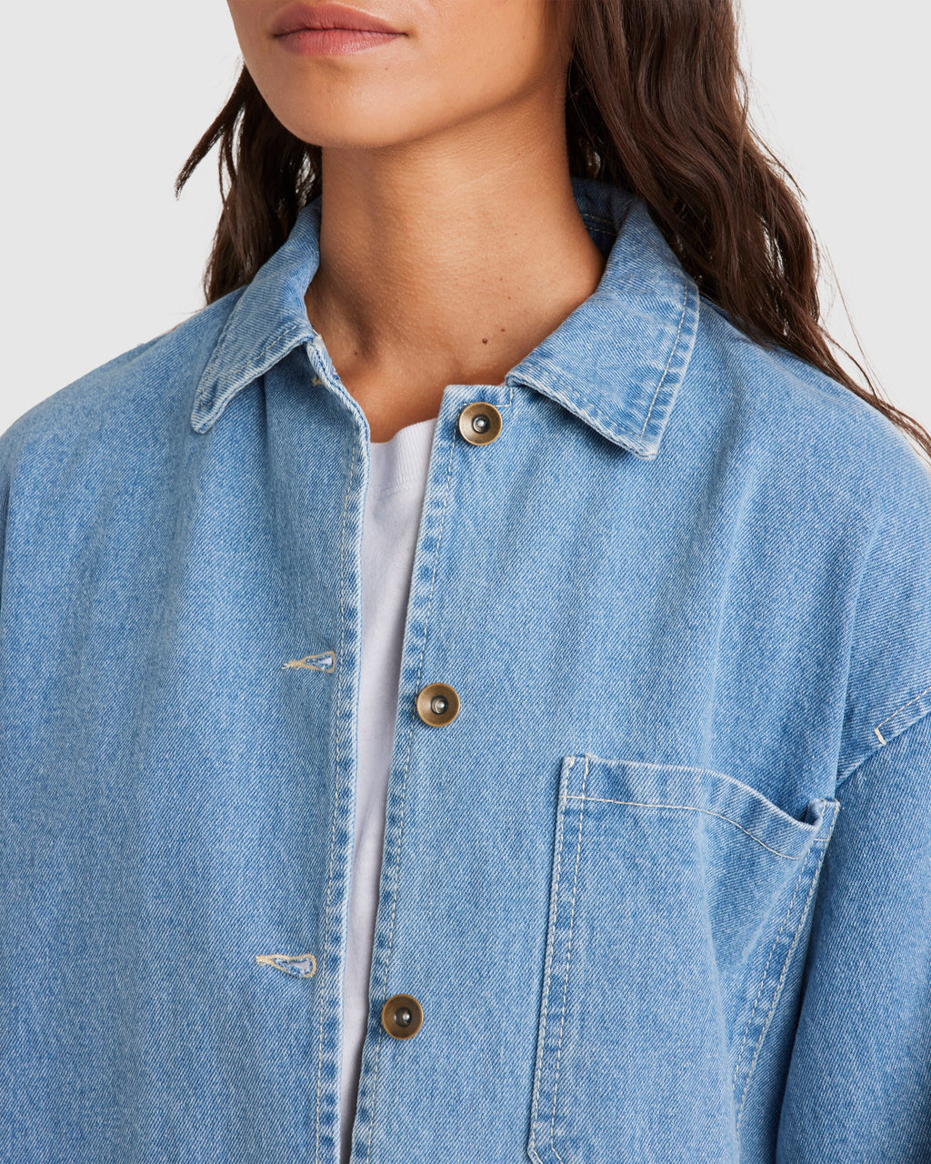 WOMENS TWILL SCHACKET