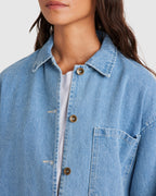 WOMENS TWILL SCHACKET