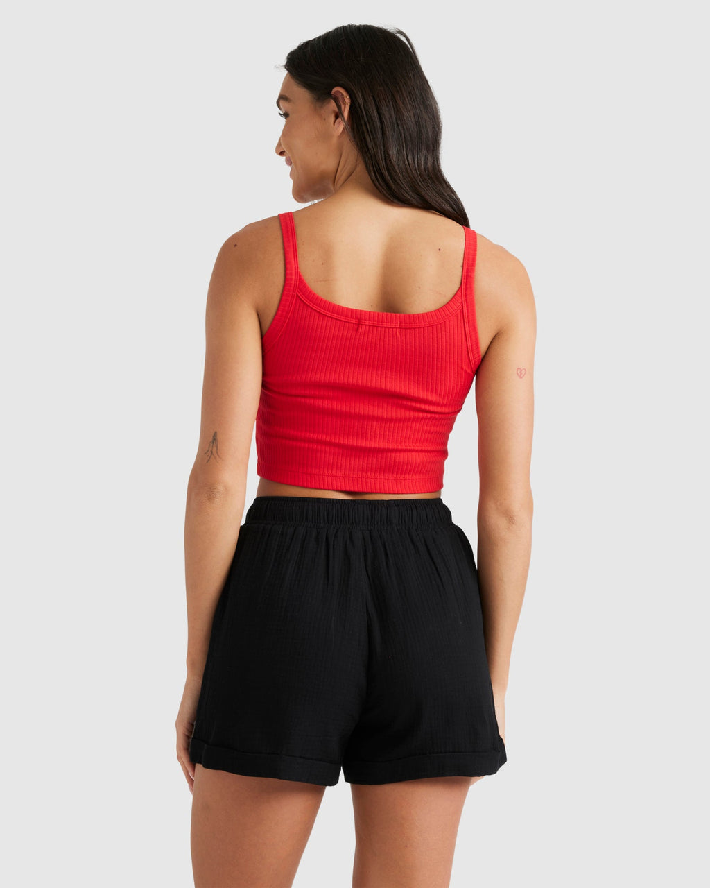 WOMENS FLASHBACK CROP TANK TOP