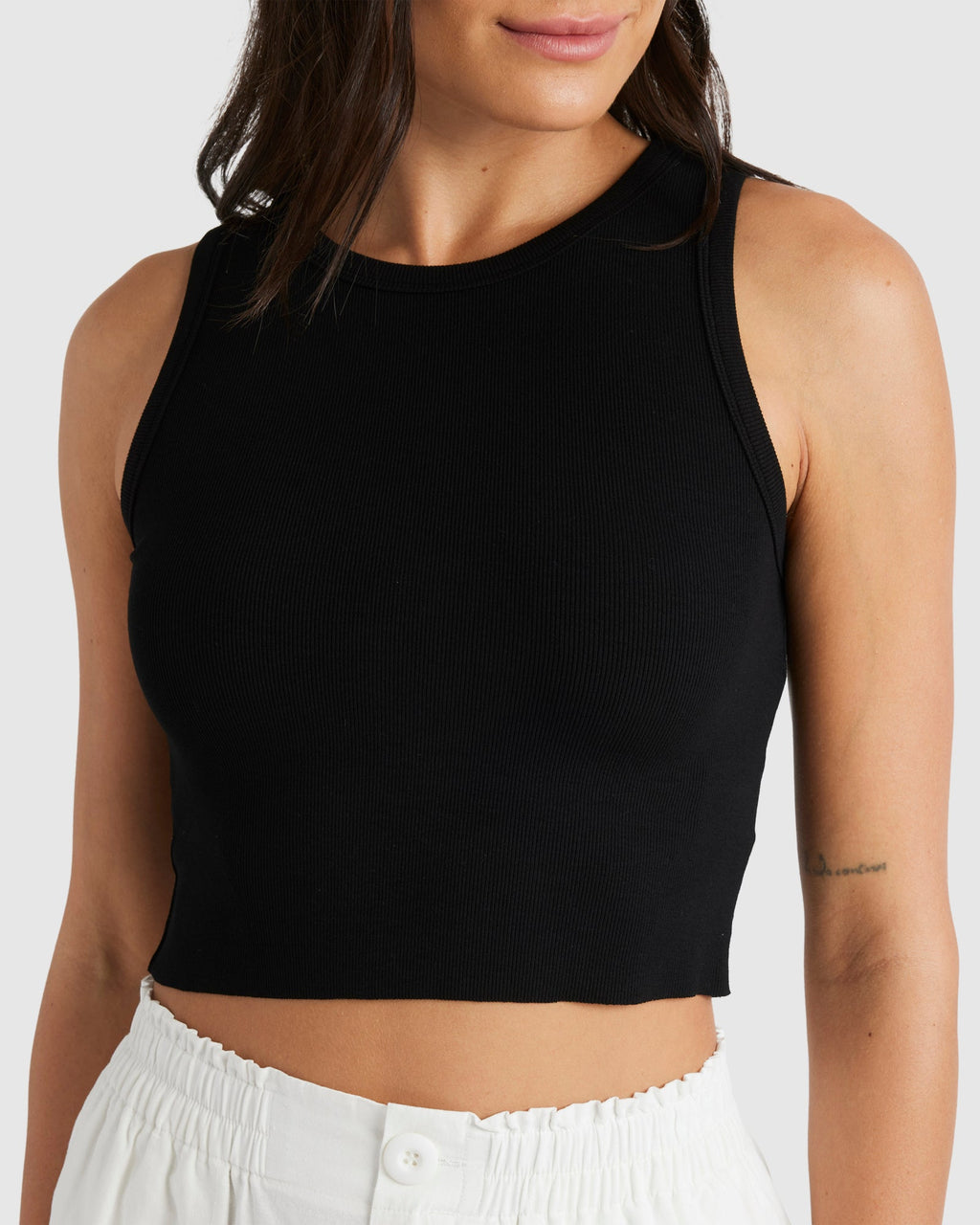 WOMENS BOY CROP TANK TOP