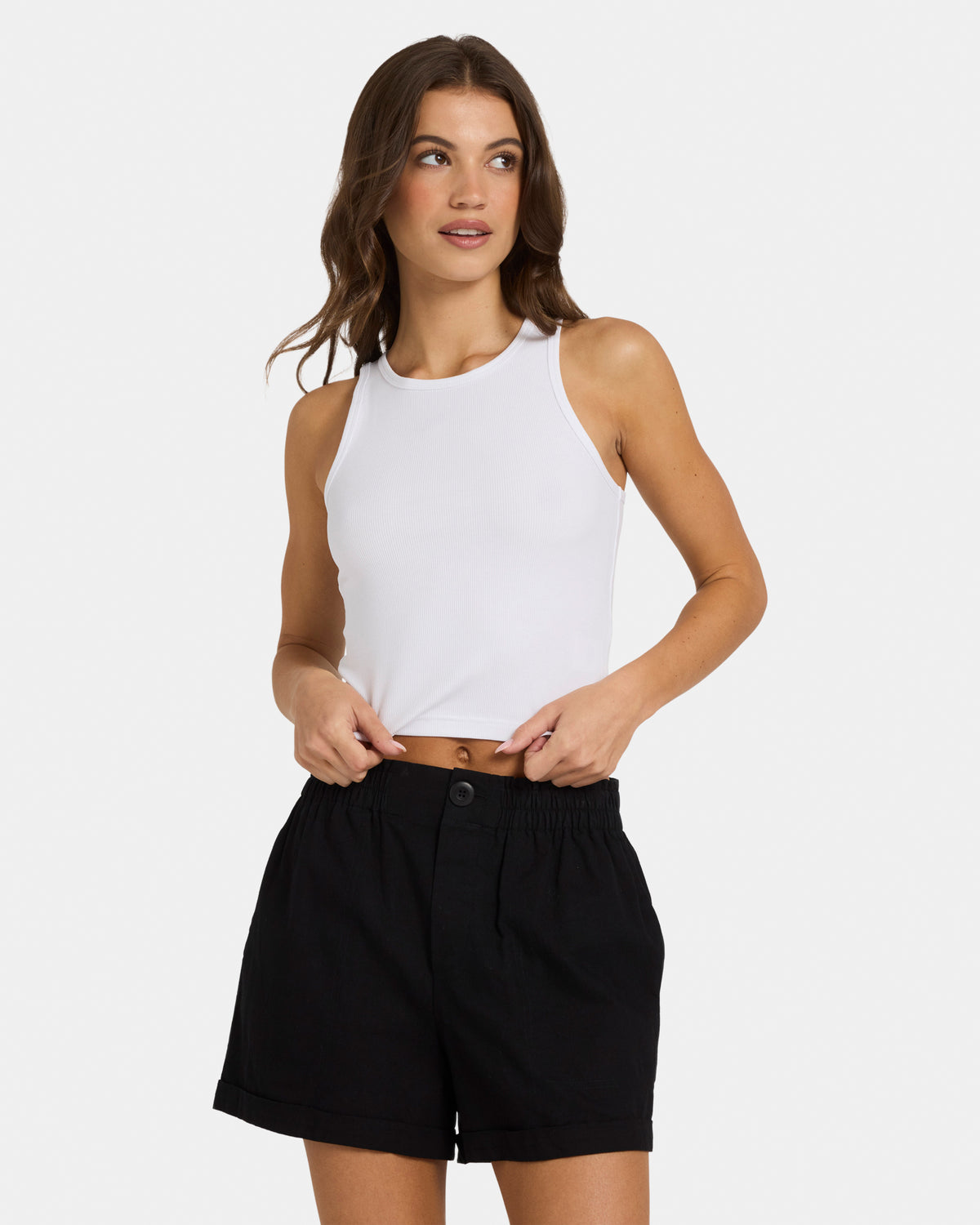 Womens Boyfriend Rib Tank