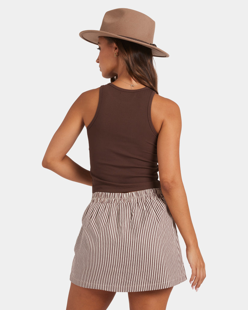 WOMENS BOYFRIEND RIB TANK