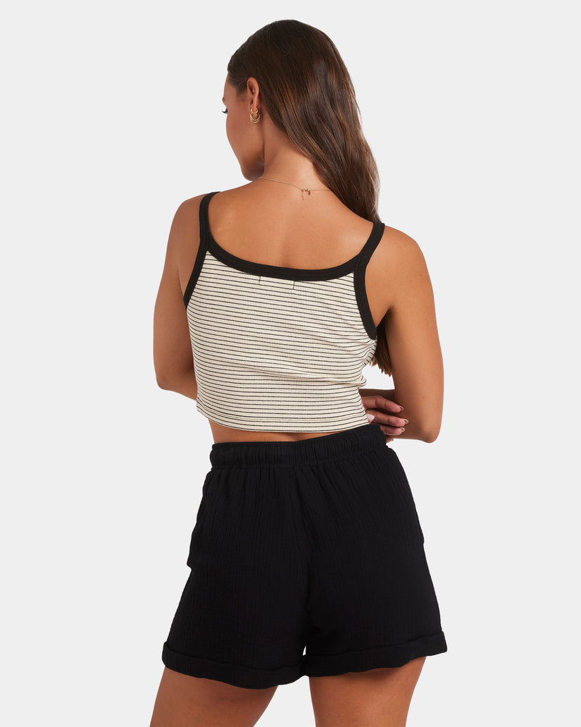 WOMENS HORIZON STRIPE CROP TANK